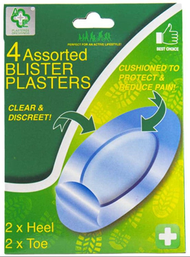 4 Assorted Blister Plasters 4 Assorted Blister Plasters